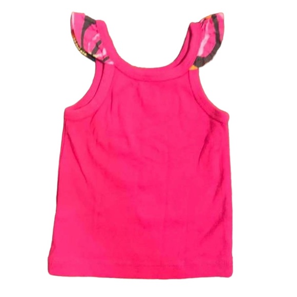 Carter's Tank Top With Crochet Flowers Pink 18 Months - Picture 3 of 4